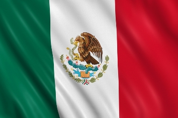 Small flag of Mexico