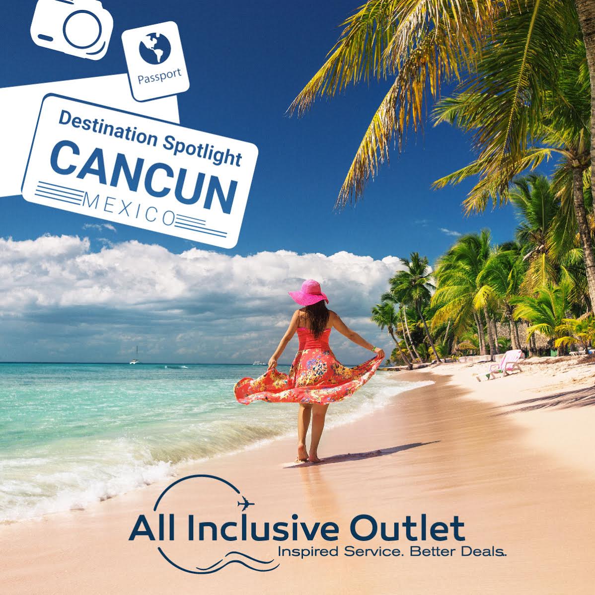 Woman standing on beach in Cancun, Mexico - Destination Spotlight Cancun