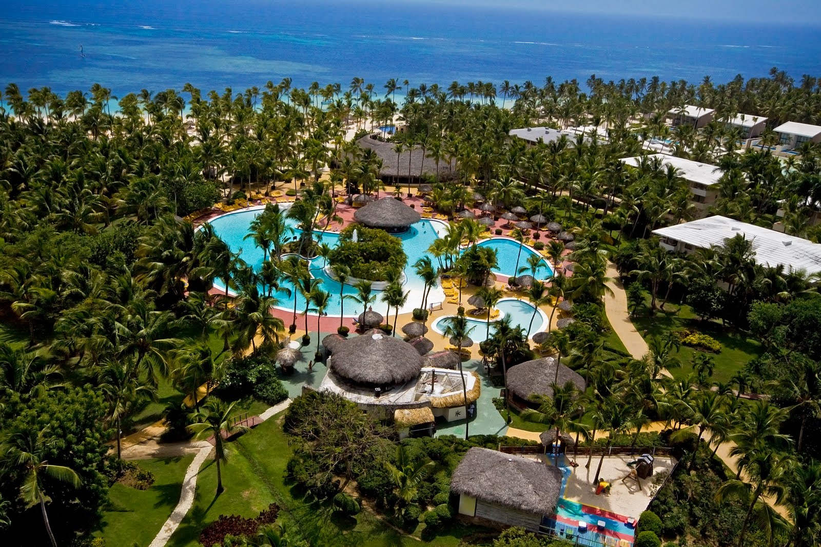 Catalonia Bavaro Beach Golf & Casino Resort Pool Aerial