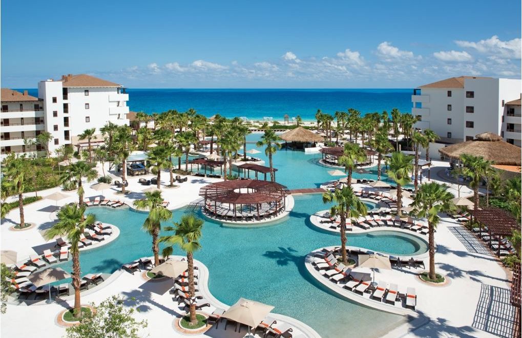Secrets Playa Mujeres Golf & Spa Resort Pool Aerial
