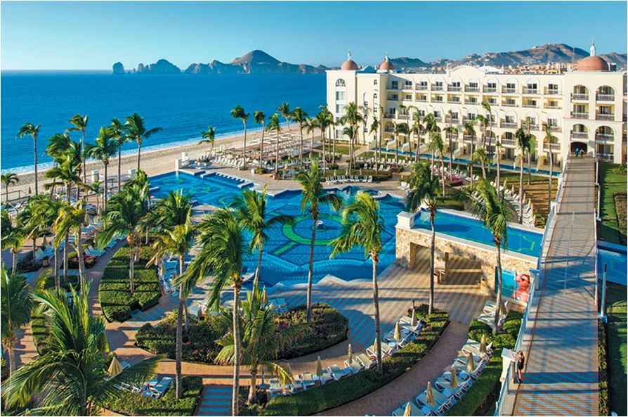 Riu Palace Cabo San Lucas Aerial of Pool Area