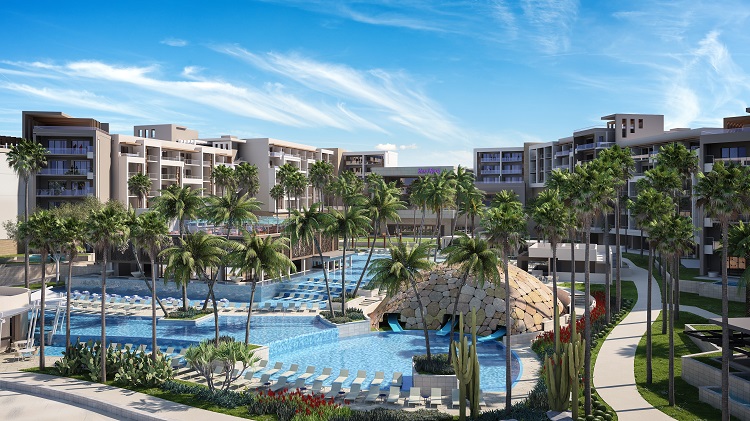 Pool view at Hard Rock Hotel Los Cabos in Mexico