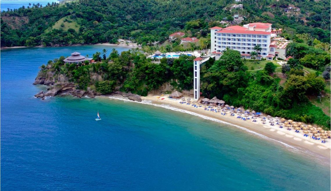 Beach Aerial of Grand Bahia Principe Cayacoa