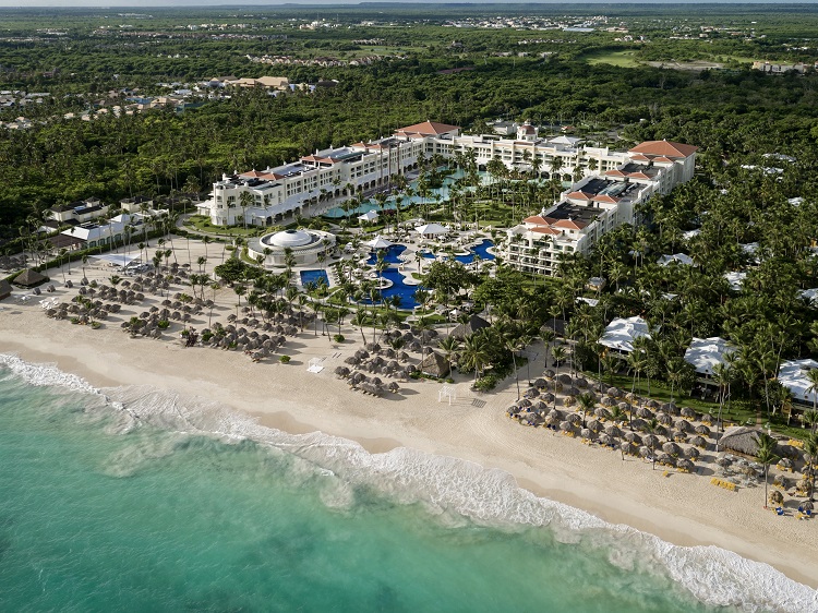 Aerial view of Iberostar Grand Hotel Bavaro in the Dominican Republic