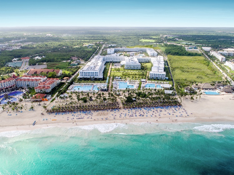 Aerial view of Riu Republica in the Dominican Republic