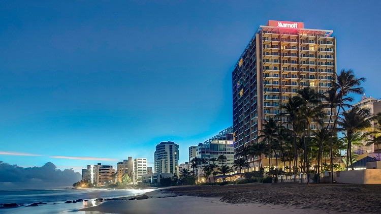 Resort view of San Juan Marriott Resort & Stellaris Casino in Puerto Rico
