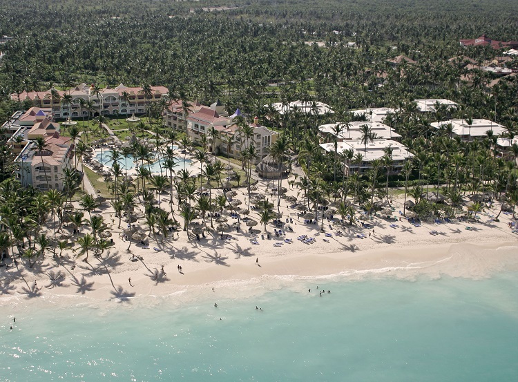 Aerial view of TRS Turquesa Hotel in the Dominican Republic
